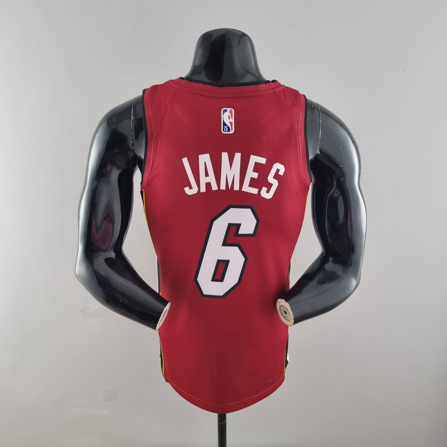 Camisola NBA Miami Heat #6 James - 75° Aniversário Red