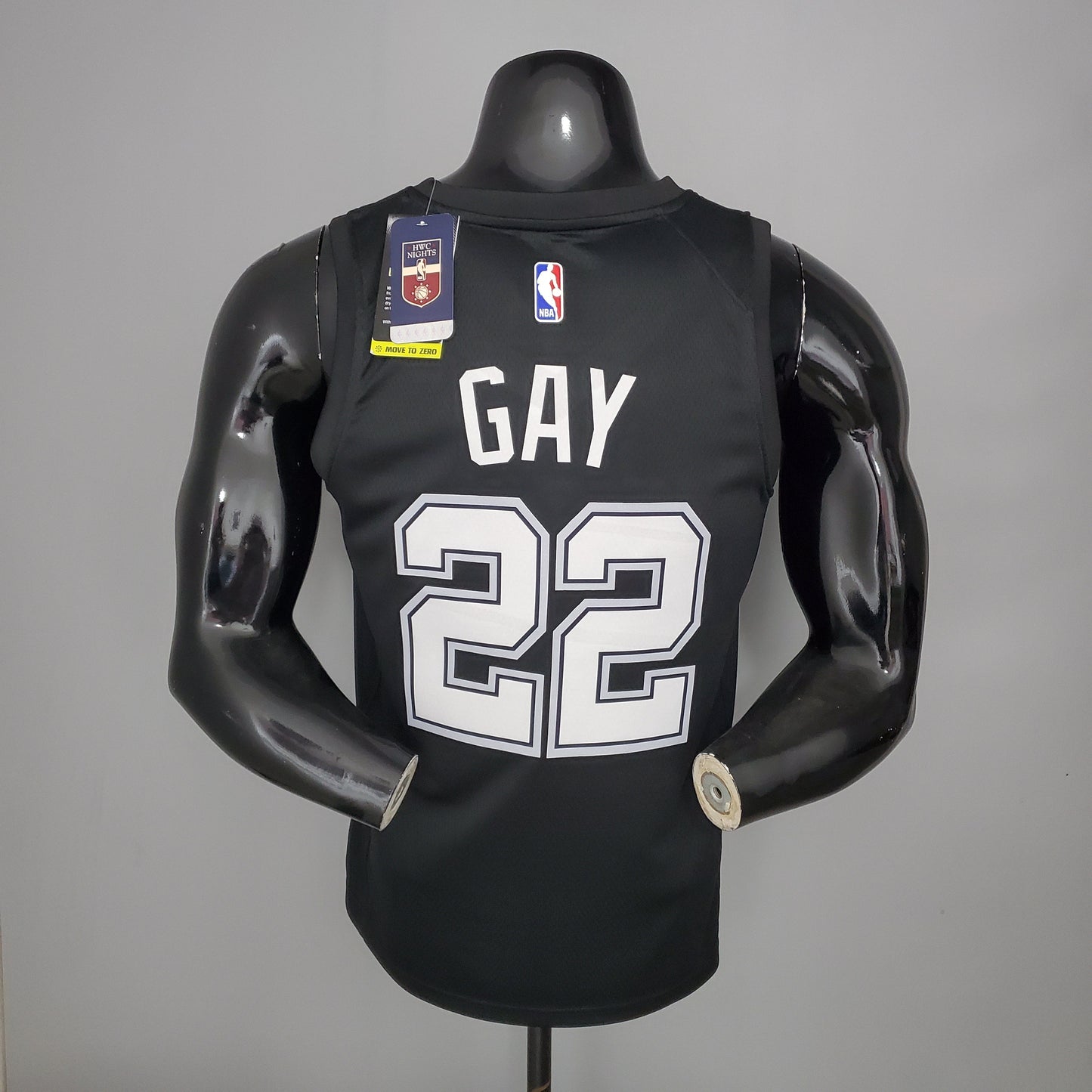NBA San Antonio Spurs Jersey #22 Gay - City Edition Black