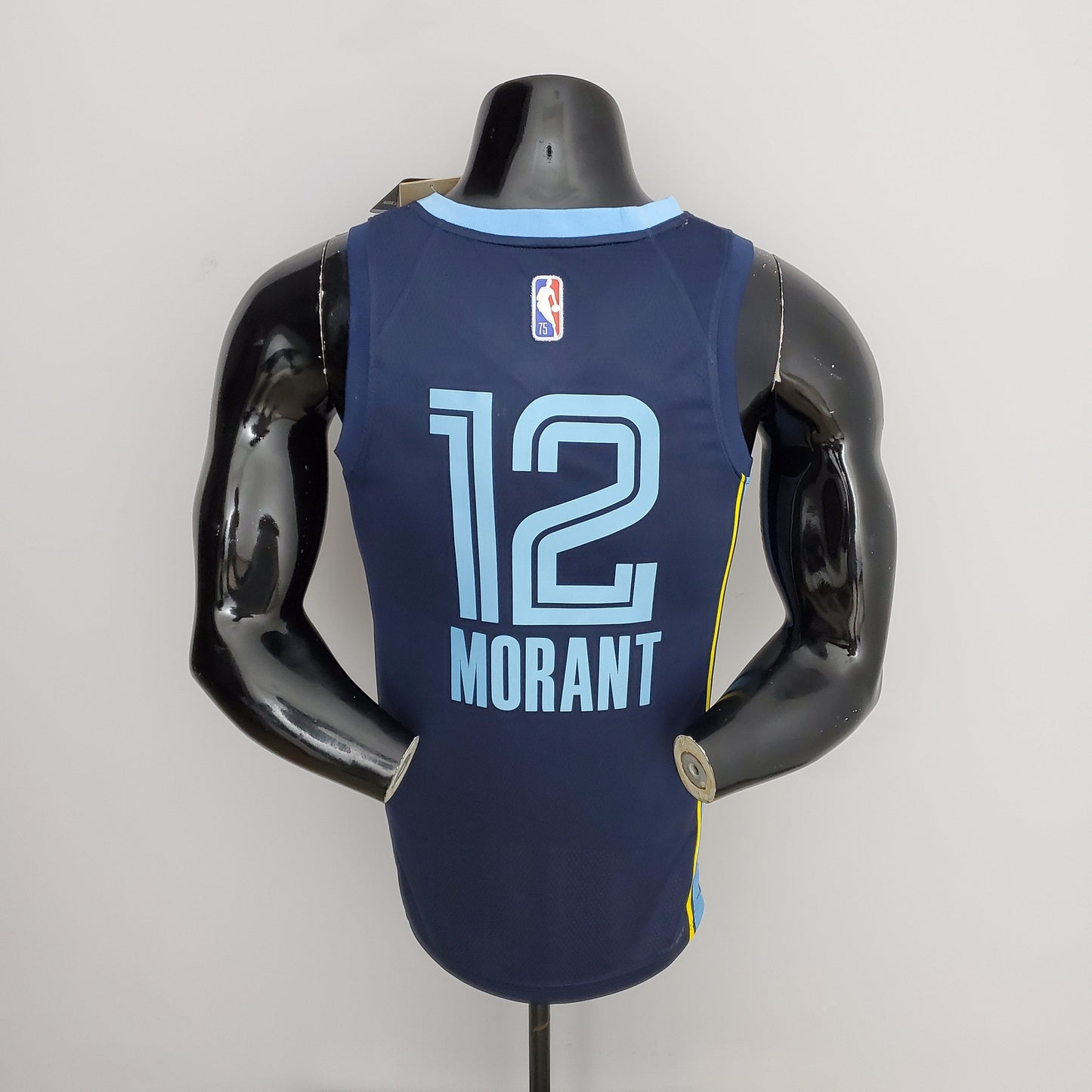 NBA Memphis Grizzlies #12 Morant Jersey - 75th Anniversary Blue