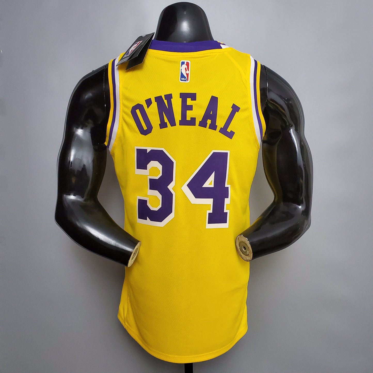 Camisola NBA Lakers #34 O'Neal Commemorative Yellow - 23/24