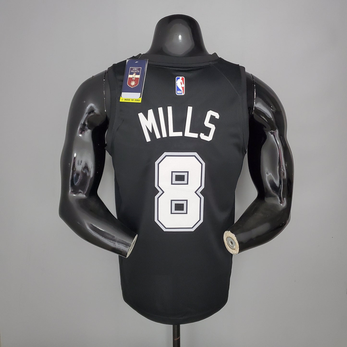 Camisola NBA San Antonio Spurs #8 Mills - City Edition Black