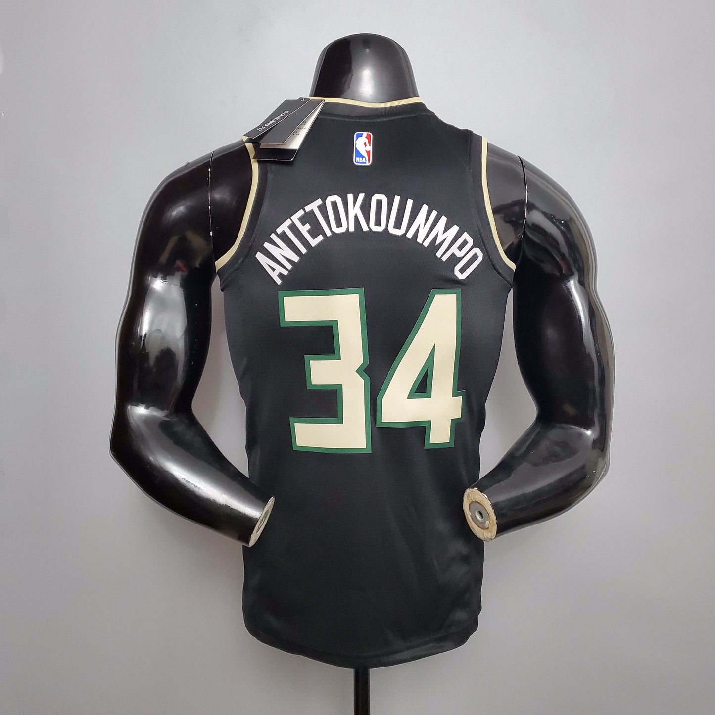 Camisola NBA Milwalkee Bucks #34 Antetokounmpo - Theme Black