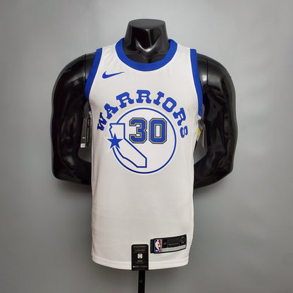 NBA Golden State Warriors #30 Curry Jersey - Retro White