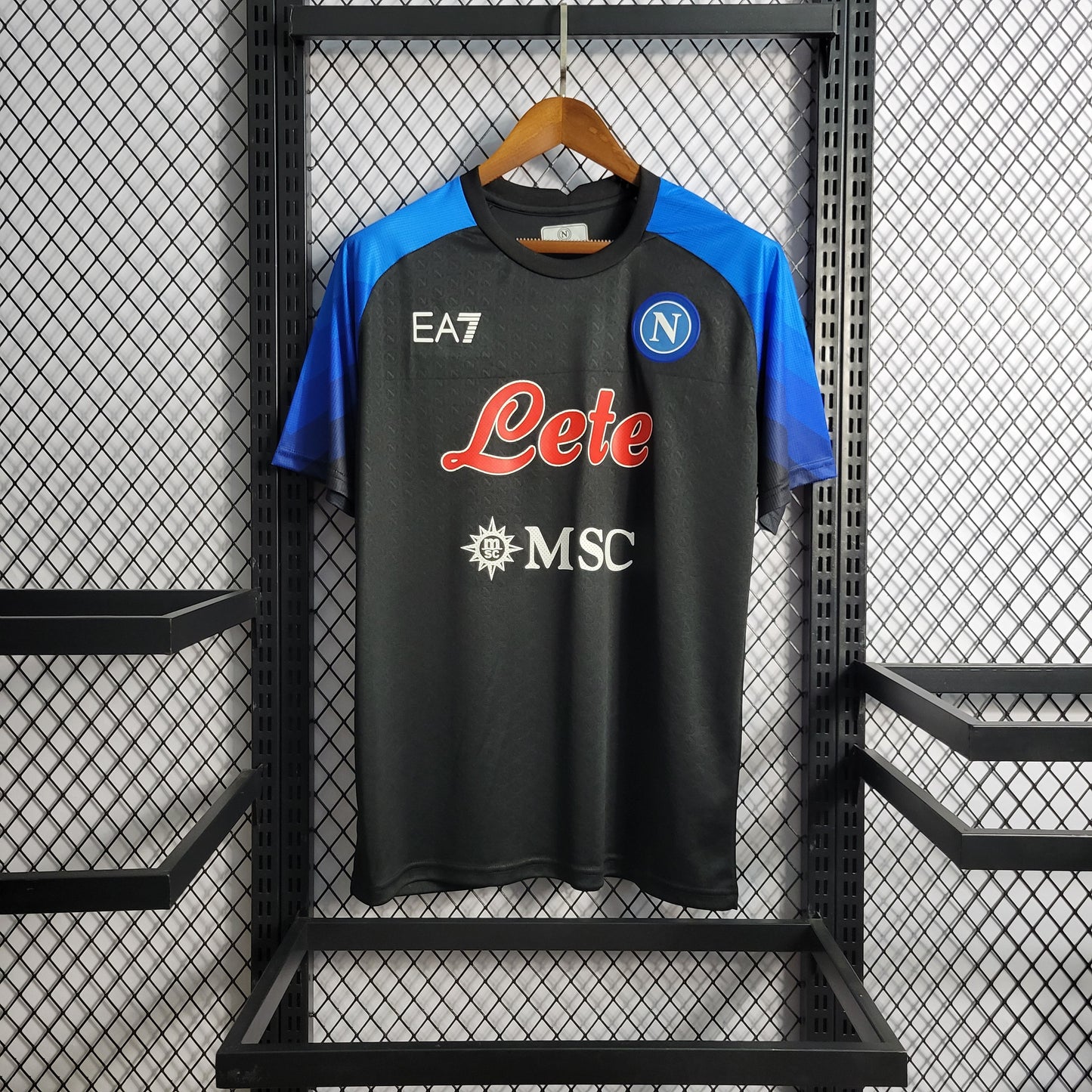 Camisola Napoli Treino Preta 22/23 - Versão Adepto
