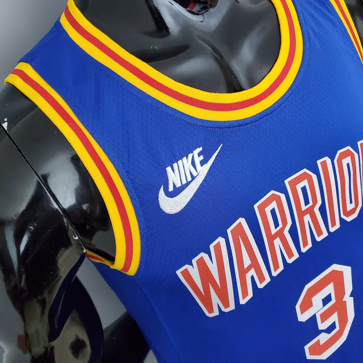 NBA Golden State Warriors #3 Poole Jersey - Retro Blue