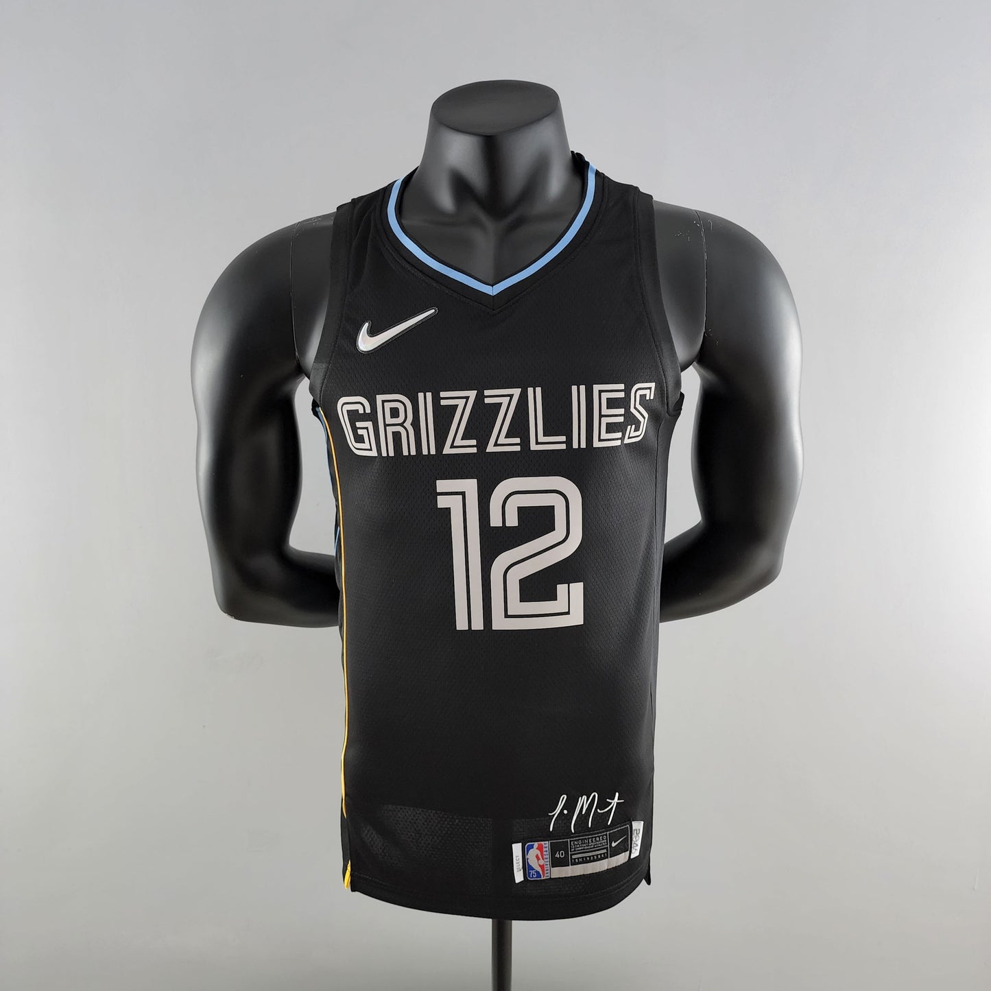 NBA Memphis Grizzlies #12 Morant Jersey - Honor Edition Black