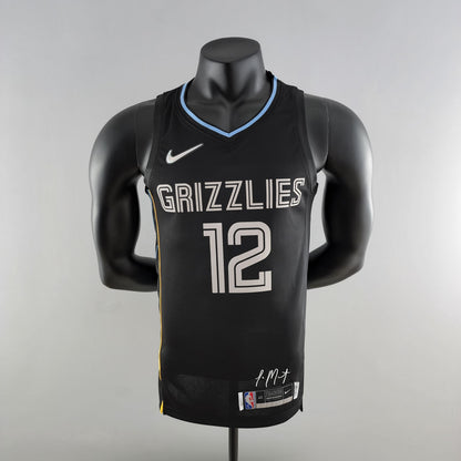 NBA Memphis Grizzlies #12 Morant Jersey - Honor Edition Black