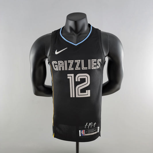 NBA Memphis Grizzlies #12 Morant Jersey - Honor Edition Black