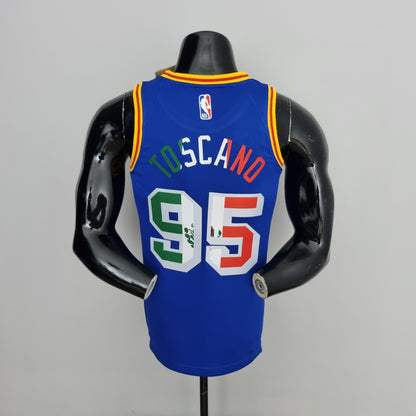Camisola NBA Golden State Warriors #95 Toscano - Mexico Exclusive Blue