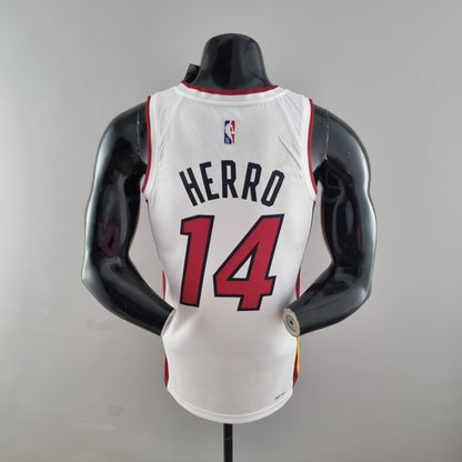 NBA Miami Heat #14 Herro Jersey - 75th Anniversary White