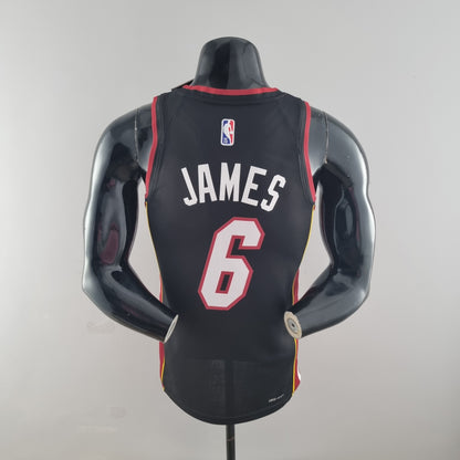 Camisola NBA Miami Heat #6 James - 75° Aniversário Black