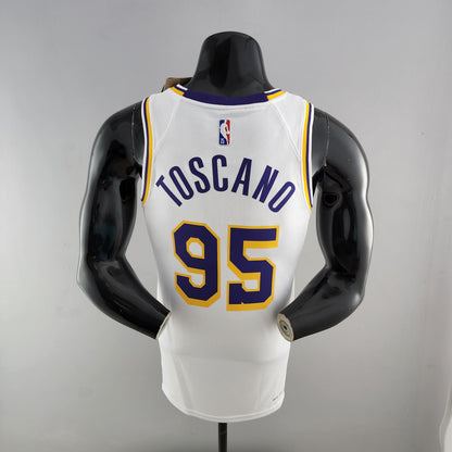 Camisola NBA Lakers #95 Toscano Branca 75° Aniversário  - 23/24