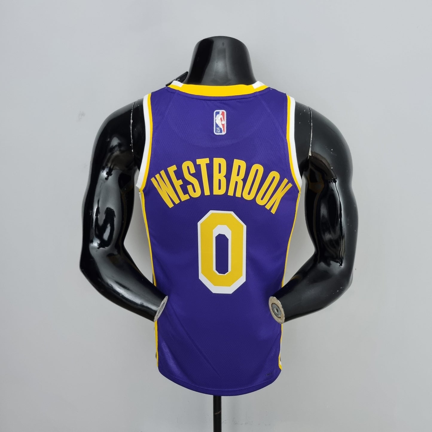 NBA Lakers Jersey #0 Westbrook Purple 75th Anniversary - 23/24