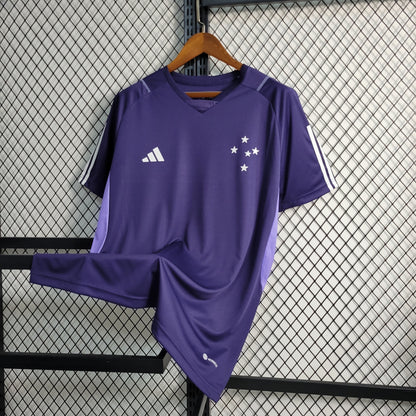 Camisola Cruzeiro Treino 23/24 - Adidas Adepto Masculina - Roxa
