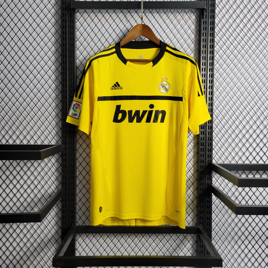 Camisola Real Madrid Gusrda Rede Amarela 11/12 - Versão Retro