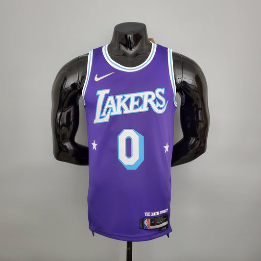 NBA Lakers Jersey #0 Westbrook City Edition Purple - 23/24