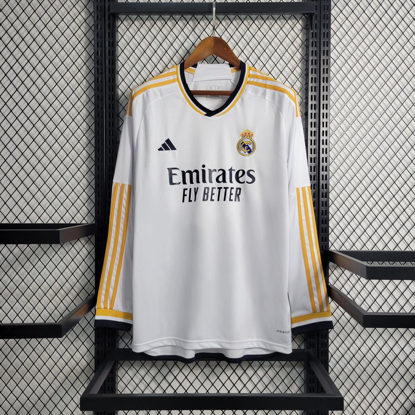 Camisola Real Madrid Home Manga comprida 23/24 - Adidas Adepto Masculina