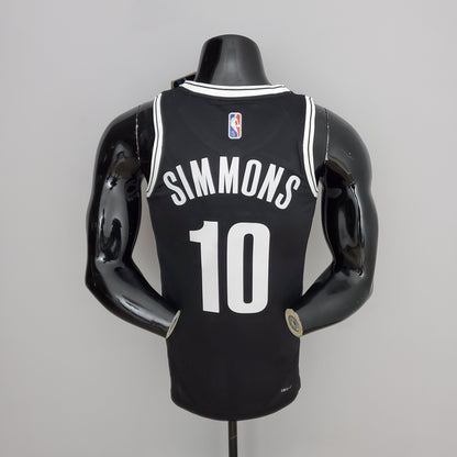 NBA Brooklyn Nets #10 Simmons Jersey - 75th Anniversary Black