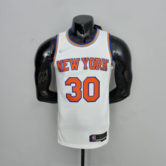 NBA NY Knicks #30 Randle Jersey - 75th Anniversary White