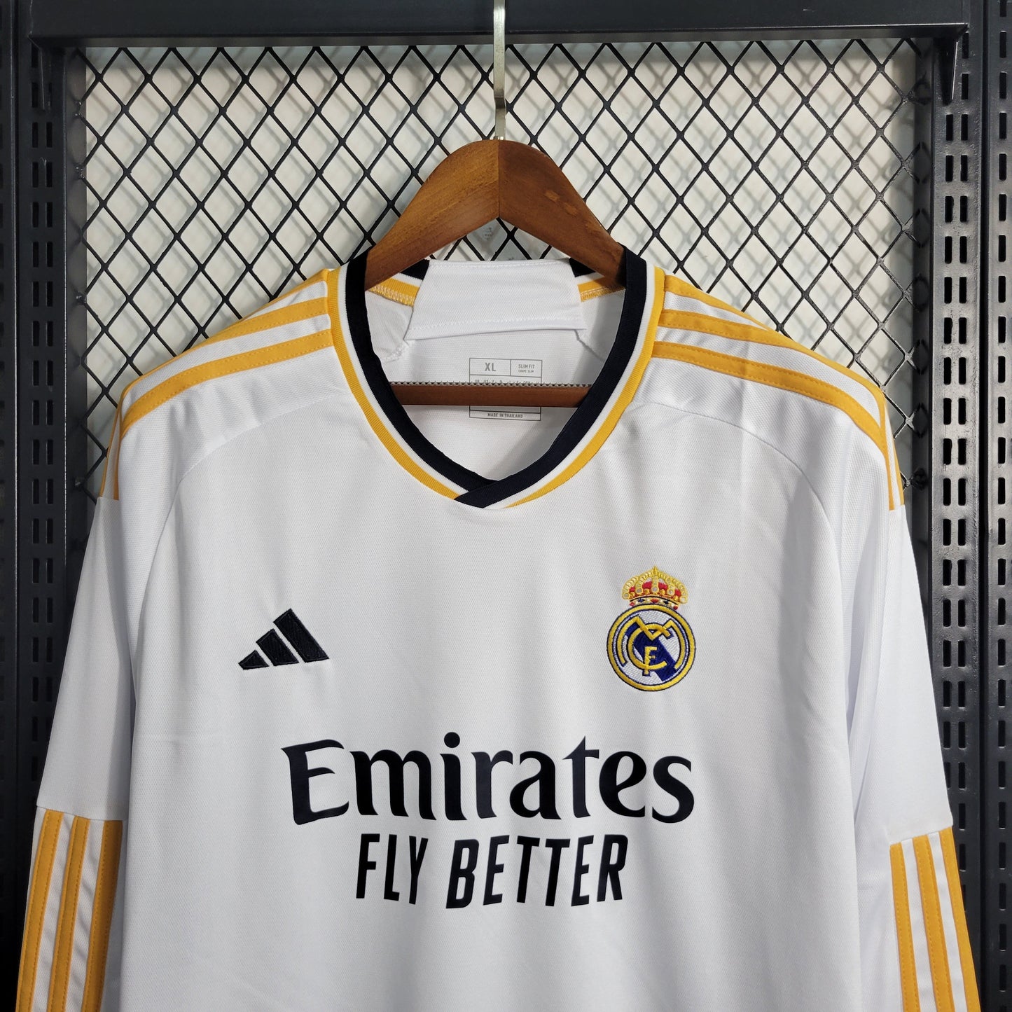 Camisola Real Madrid Home Manga comprida 23/24 - Adidas Adepto Masculina