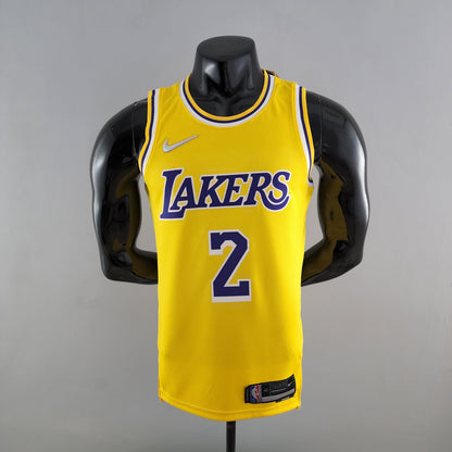 Camisola NBA Lakers #2 Irving 75° Aniversário Amarela - 23/24