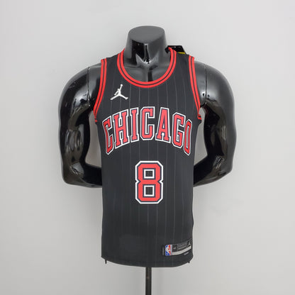 NBA Chicago Bulls #8 Lavine Jersey - Flyers Black