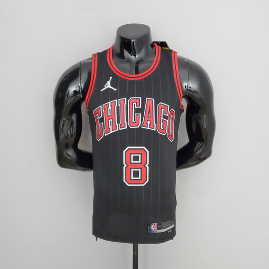 NBA Chicago Bulls #8 Lavine Jersey - Flyers Black