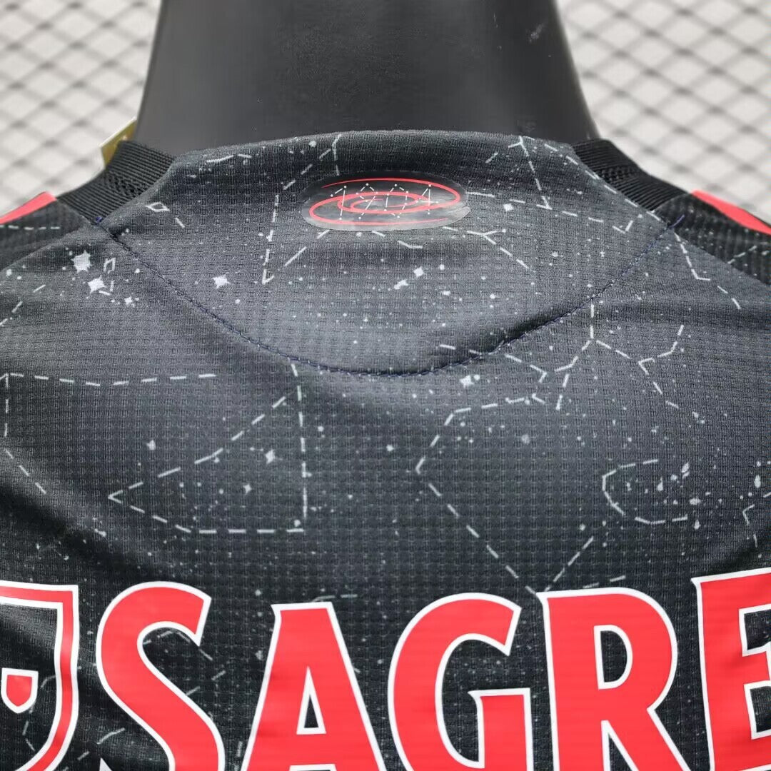 Camisola Benfica 24/25 Alternativa Preta - Versão Jogador - Lançamentos