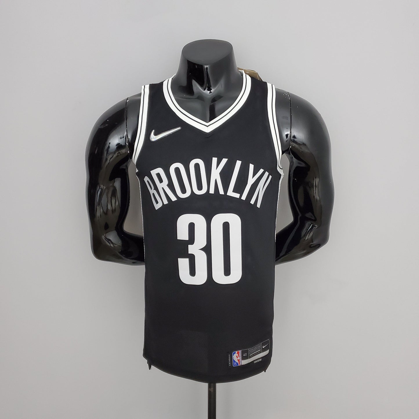 NBA Brooklyn Nets #30 Curry Jersey - 75th Anniversary Black