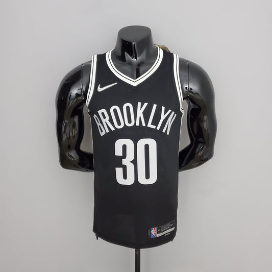NBA Brooklyn Nets #30 Curry Jersey - 75th Anniversary Black