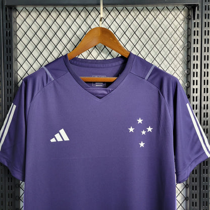 Camisola Cruzeiro Treino 23/24 - Adidas Adepto Masculina - Roxa