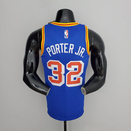 NBA Golden State Warriors #32 Porter Jr. Jersey - Retro Blue
