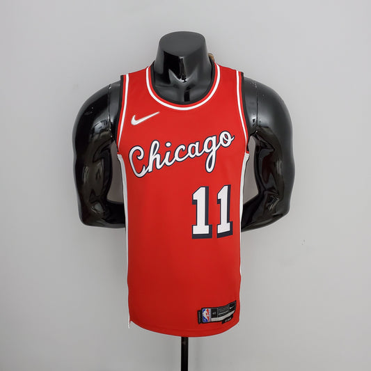 NBA Chicago Bulls Jersey #11 De Rozan - 75th Anniversary Red