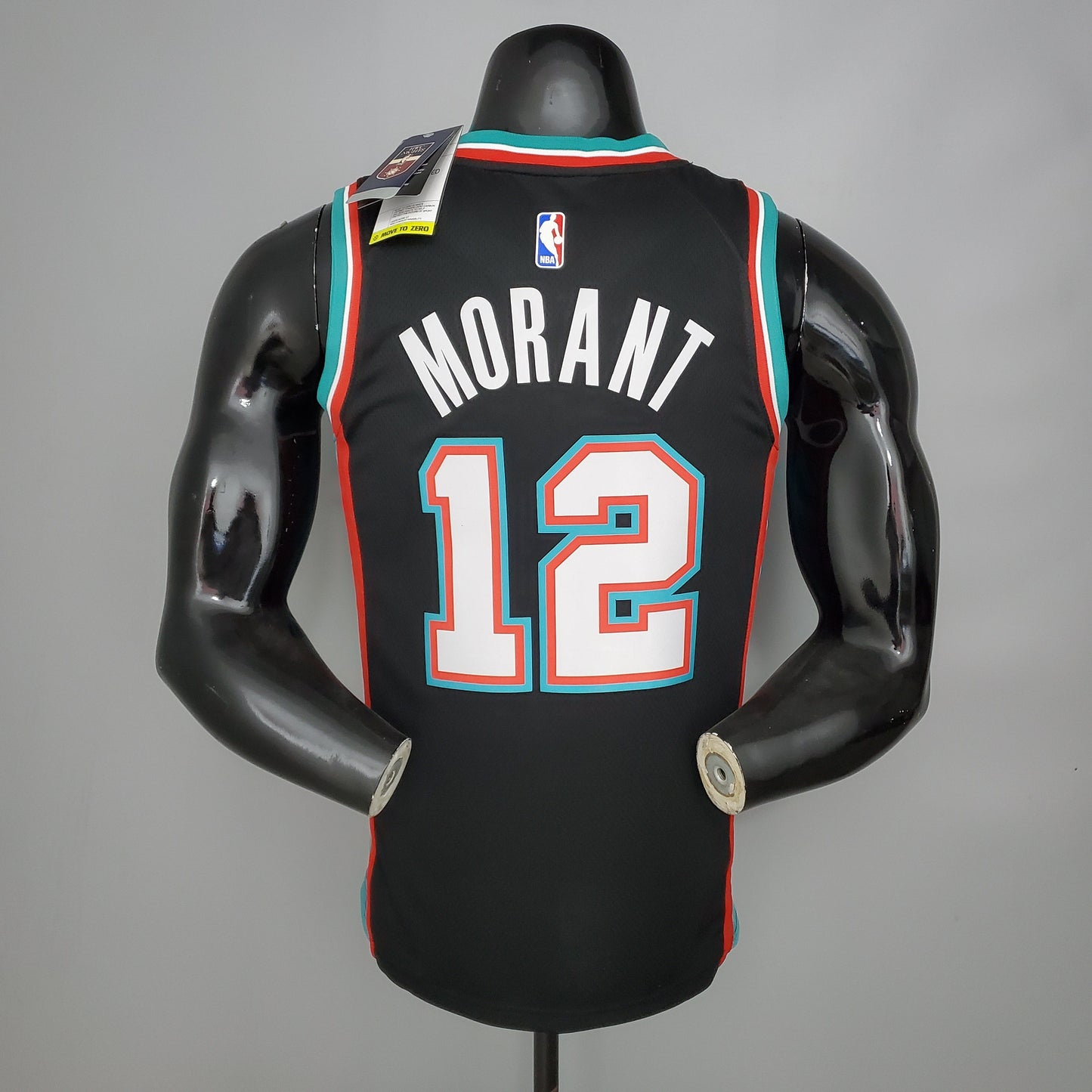 Camisola NBA Memphis Grizzlies #12 Morant - Retro Black
