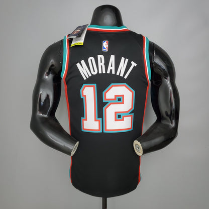 Camisola NBA Memphis Grizzlies #12 Morant - Retro Black