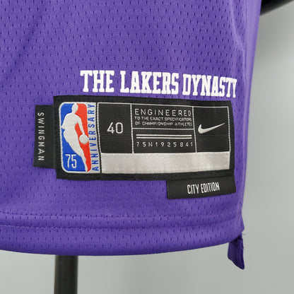 NBA Lakers Jersey #3 Davis City Edition Purple - 23/24