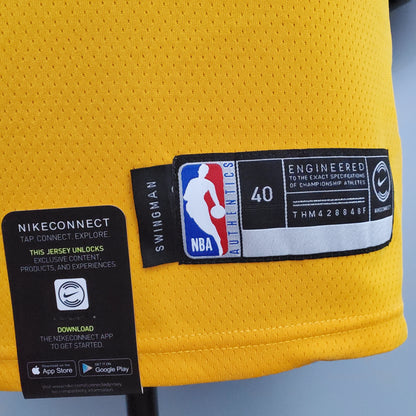 Camisola NBA Golden State Warriors #11 Thompson - Retro Yellow