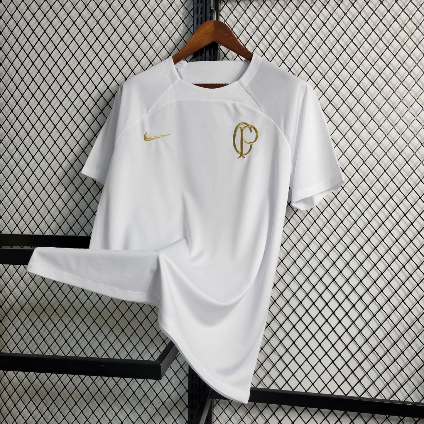 Camisola Corinthians Treino 23/24 - Nike Adepto Masculina - Branco