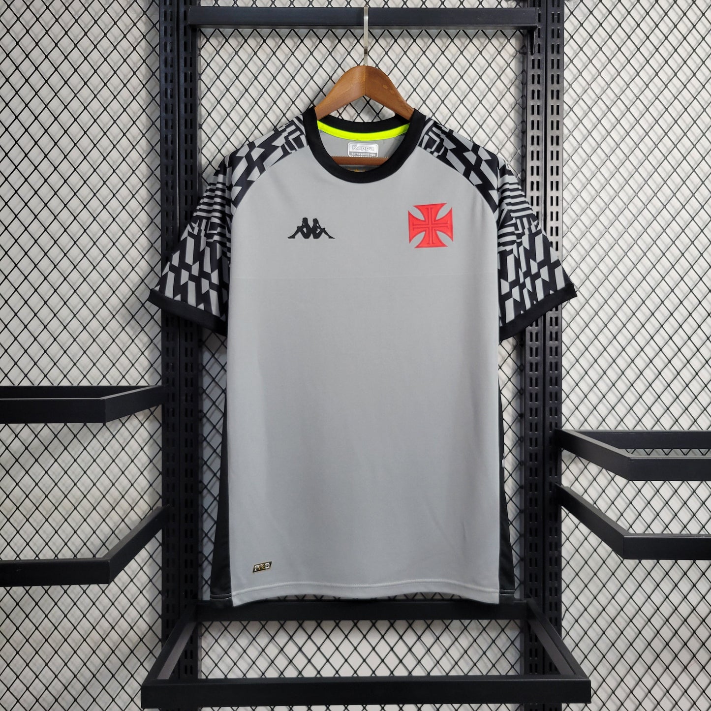 Camisola Vasco Treino 22/23 - Kappa Adepto Masculina - Cinza