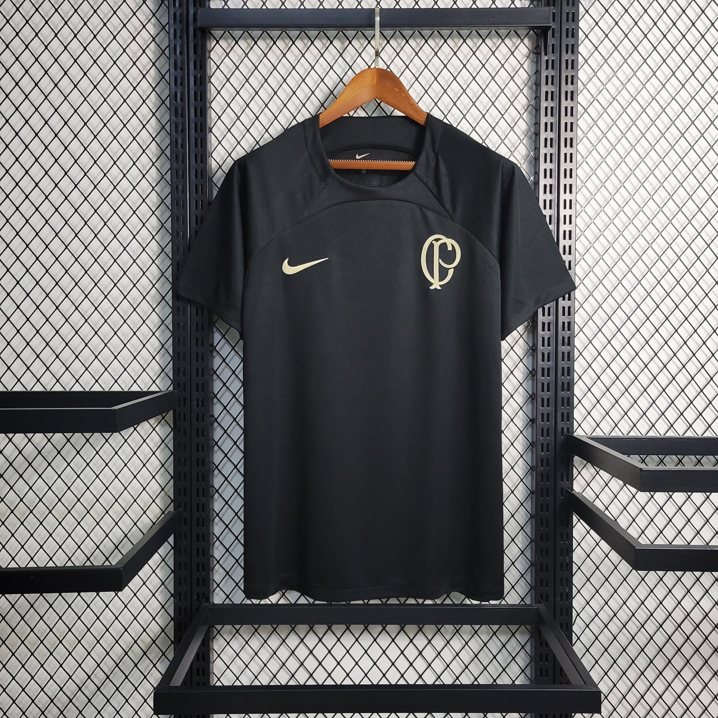 Camisola Corinthians Treino 23/24 - Nike Adepto Masculina - Preta