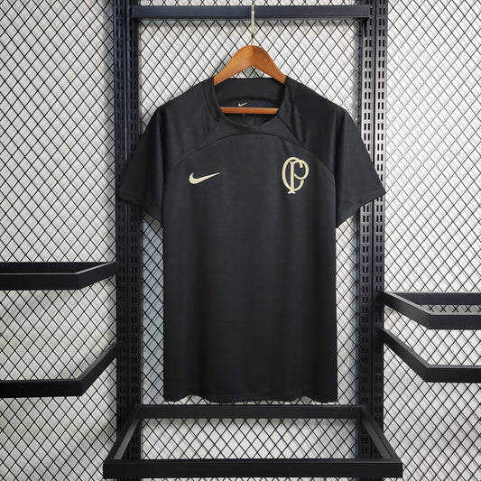 Camisola Corinthians Treino 23/24 - Nike Adepto Masculina - Preta
