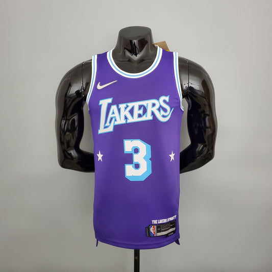 NBA Lakers Jersey #3 Davis City Edition Purple - 23/24