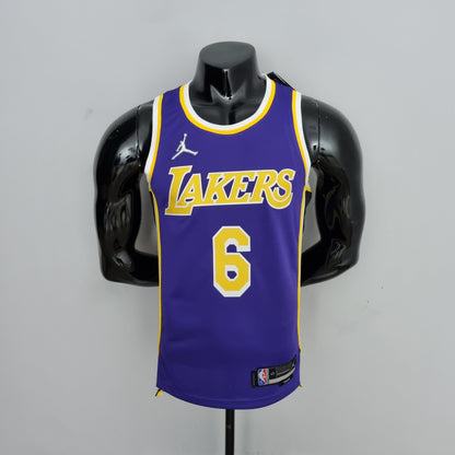 Camisola NBA Lakers #6 Jordan Purple 75° Aniversário  - 23/24