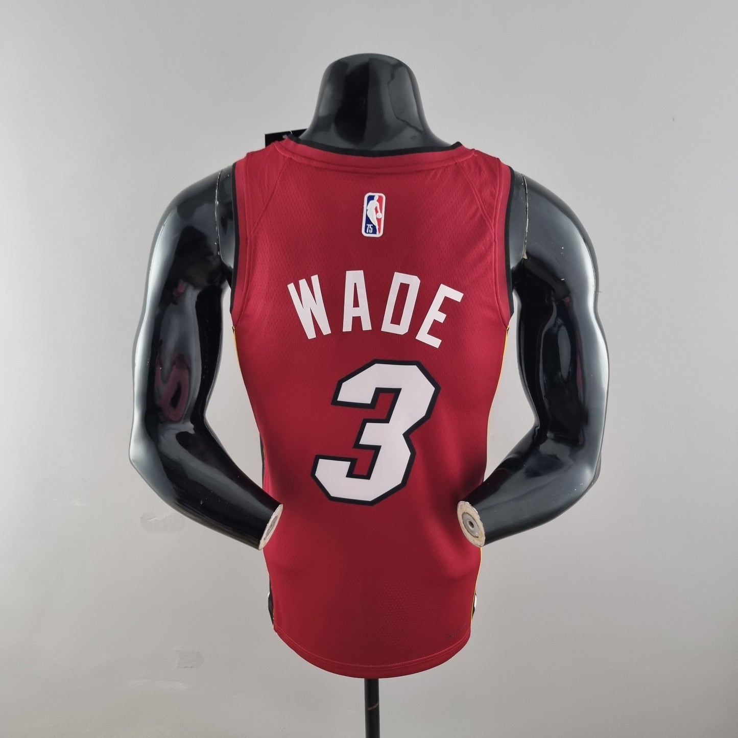 NBA Miami Heat Jersey #3 Wade - 75th Anniversary Red