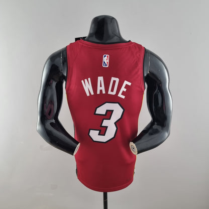 NBA Miami Heat Jersey #3 Wade - 75th Anniversary Red