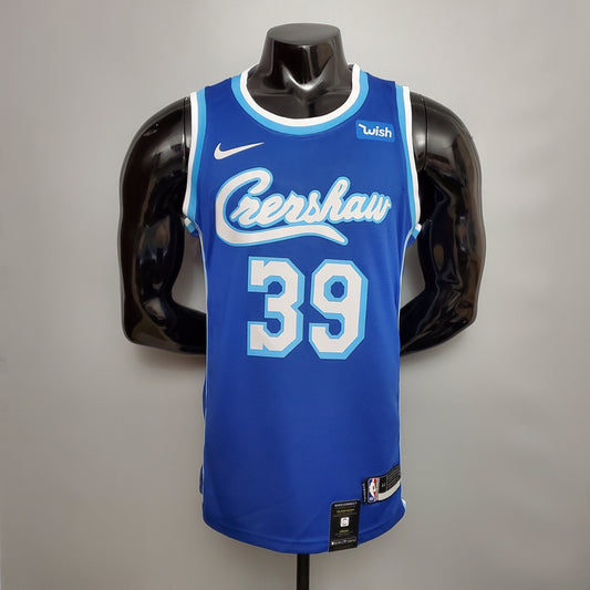 NBA Lakers Jersey #39 Howard Crershaw Blue - 23/24