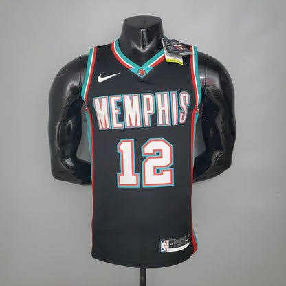 Camisola NBA Memphis Grizzlies #12 Morant - Retro Black