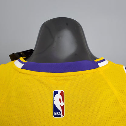 NBA Lakers #4 Rondo Crew Neck Yellow Jersey - 23/24