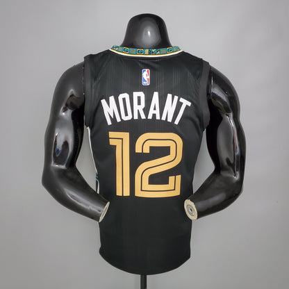 Camisola NBA Memphis Grizzlies #12 Morant - City Edition Black