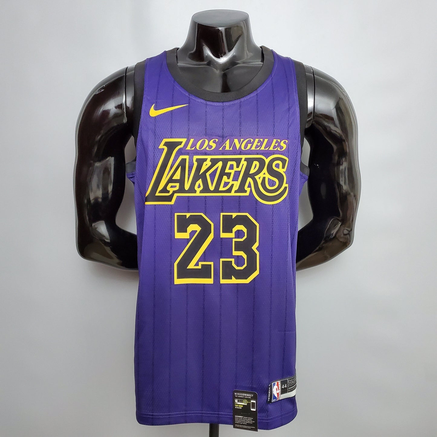 Camisola NBA Lakers #23 James Purple Stripe - 23/24